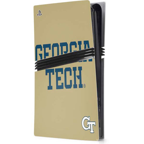 Georgia Institute of Technology LogoType Gold PlayStation PS5 Skins
